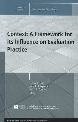Context: A Framework for Its Influence on Evaluation Practice