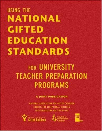Using the National Gifted Education Standards for University Teacher Preparation Programs