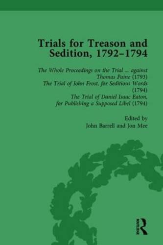 Trials for Treason and Sedition (1792-1794, Part I, Volume 1)