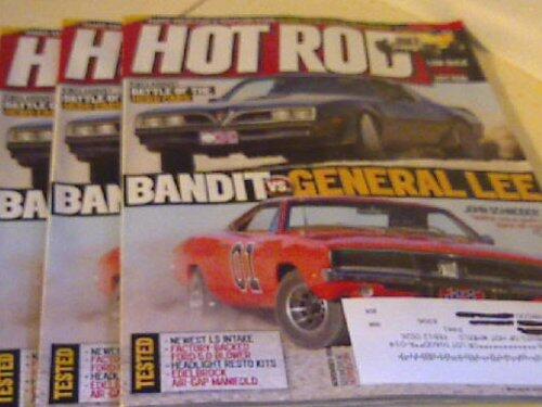 HOT ROD MAGAZINE NOVEMBER 2011, BATTLE OF THE HERO CARS, BANDIT VS GENERAL LEE