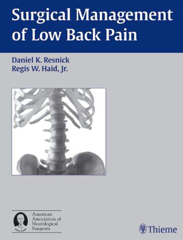 Surgical Management of Low Back Pain
