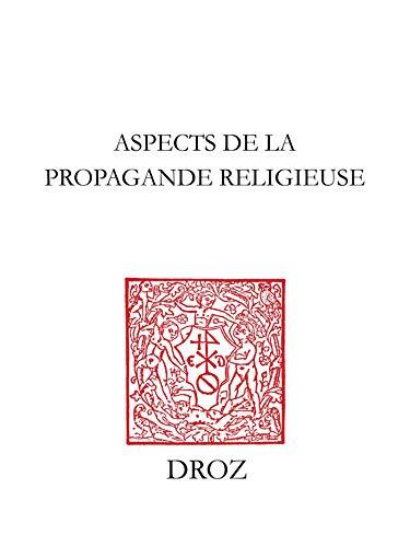 Aspects de la propagande religieuse