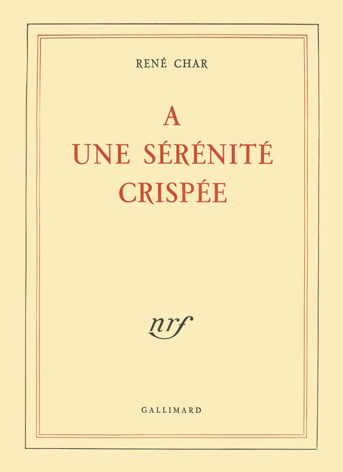 À une sérénité crispée
