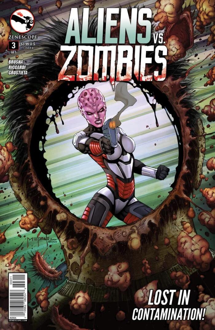 Aliens Vs Zombies No. 3 (Lost in Contamination!)