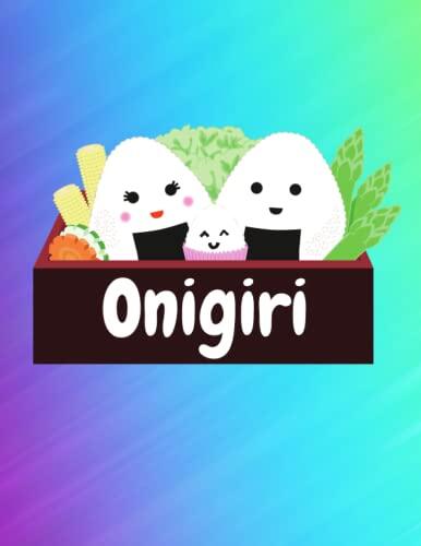 Kawaii Onigiri Journal: 100 pages, 8.5"x11", cute journal wide ruled paper, great for notes, journaling, and school!