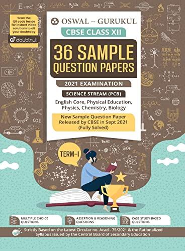 36 Sample Question Papers Science Stream: CBSE Class 12 for Term-I November 2021 Examination