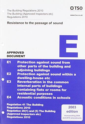 The Building Regulations 2000: Approved Document, E Resistance to the Passage of Sound (2003)