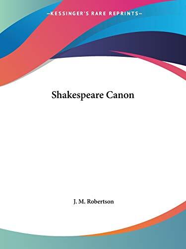 Shakespeare Canon