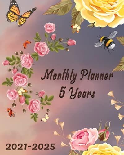 2021-2025 Monthly Planner (5 Years): Dream It, Believe It, Achieve It