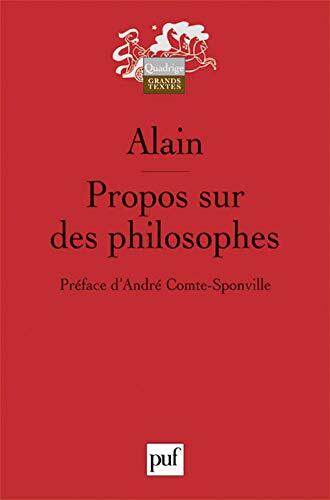 Propos sur des philosophes