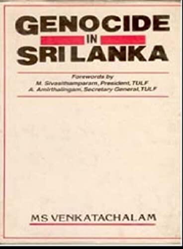 Genocide In Sri Lanka