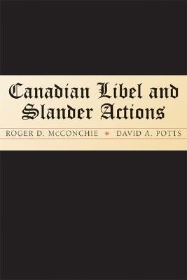 Canadian Libel and Slander Actions