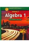 Algebra 1 (Volume 2, California Edition)