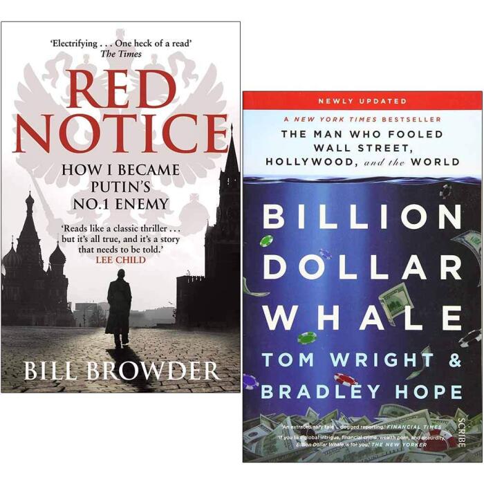 Red Notice & Billion Dollar Whale 2 Books Collection Set