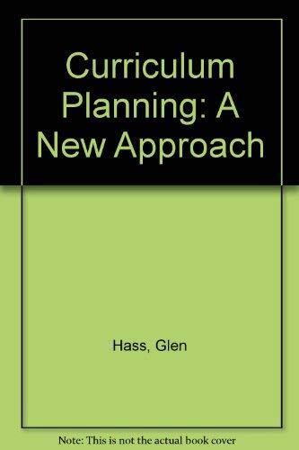 Curriculum Planning: A New Approach