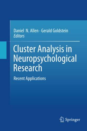Cluster Analysis in Neuropsychological Research: Recent Applications