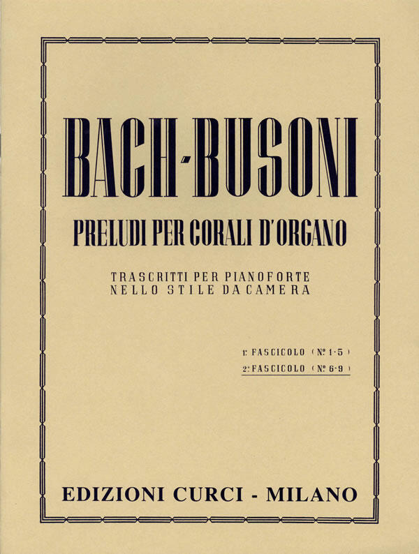 Preludi per Corali d'Organo