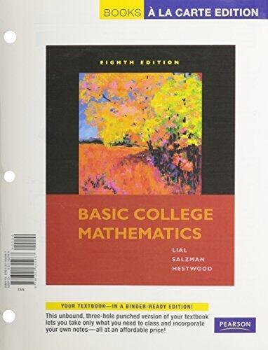 Basic College Math, Books a la Carte Plus MyMathLab/MyStatLab Student Access Kit (8th Edition)
