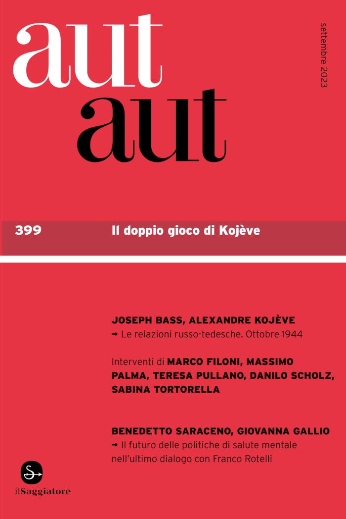 aut aut 399: Il doppio gioco di Kojève