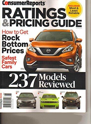 Consumer Reports Ratings and Pricing Guide June 2015