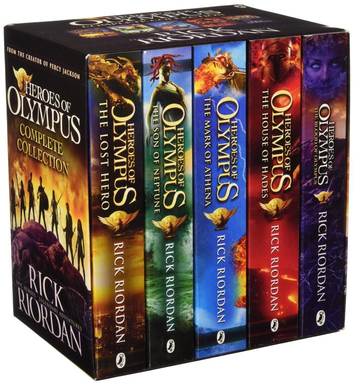 The Heroes of Olympus by Rick Riordan The Complete 5 Books Collection Set