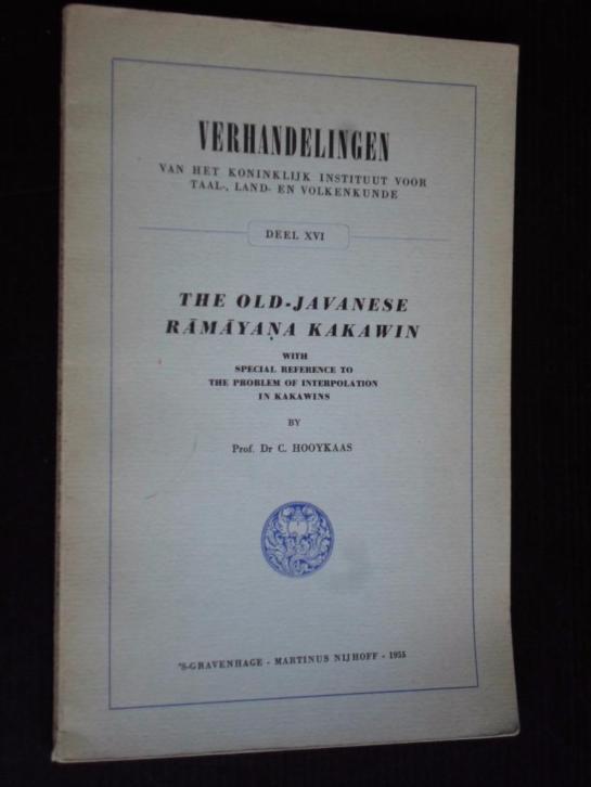 The Old Javanese Ramayana Kakawin