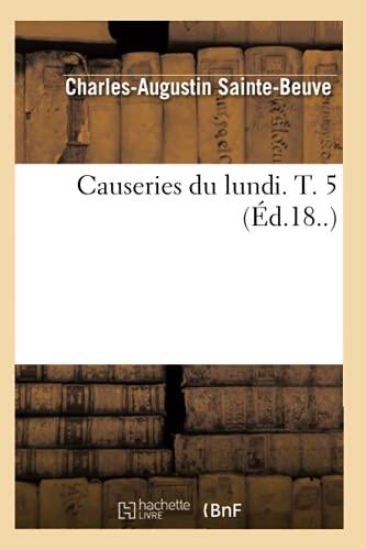 Causeries du lundi. T. 5