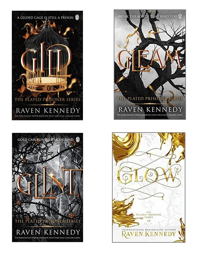 The Plated Prisoner Series| Gild, Glint, Gleam, Glow | The TikTok fantasy sensation that’s sold over half a million copies |Set of 4 Books