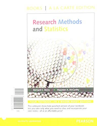 Research Methods and Statistics