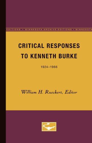 Critical Responses to Kenneth Burke, 1924-1966