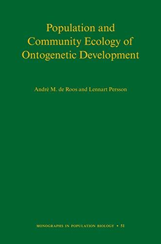 Population and Community Ecology of Ontogenetic Development