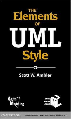 The Elements of Uml(tm) Style
