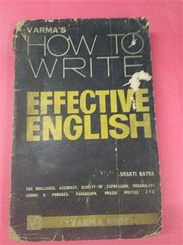 How To Writ Effective English,Year 1977