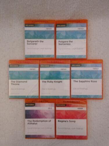 Rare Lot of 7 David & Leigh Eddings BELGARATH POLGARA ELENIUM REGINA'S SONG MP3 CDs [Hardcover] David Eddings, Leigh Eddings