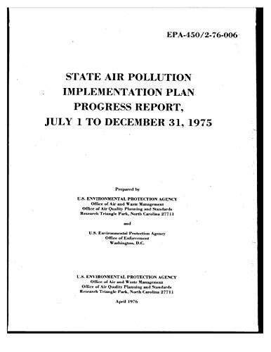 State Air Pollution Implementation Plan Progress Report July 1 to December 31