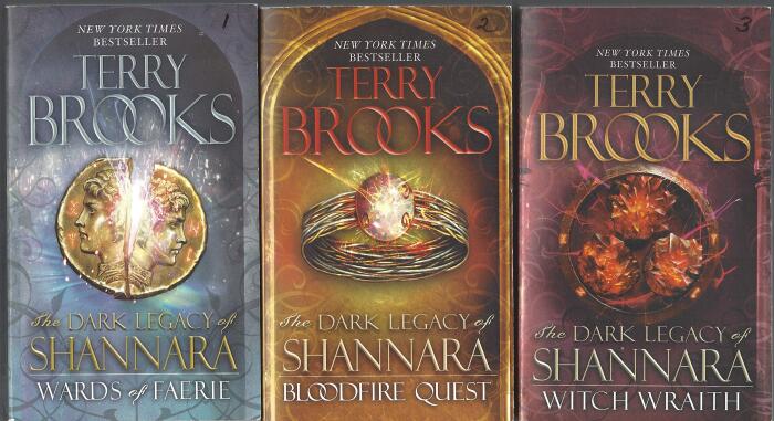 The Dark Legacy of Shannara 3 volumes Bloodfire Quest, Wards of Faerie, Witch Wraith