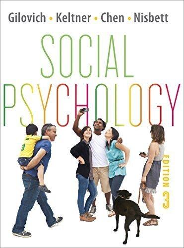 Social Psychology: Third Edition
