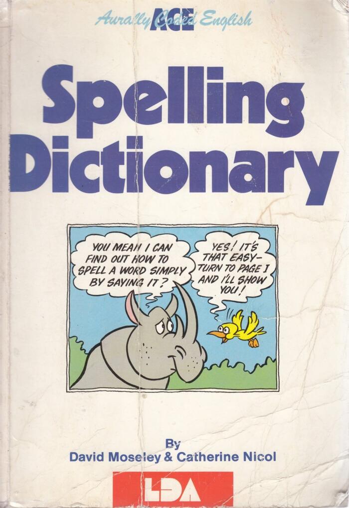 The A.C.E. spelling dictionary