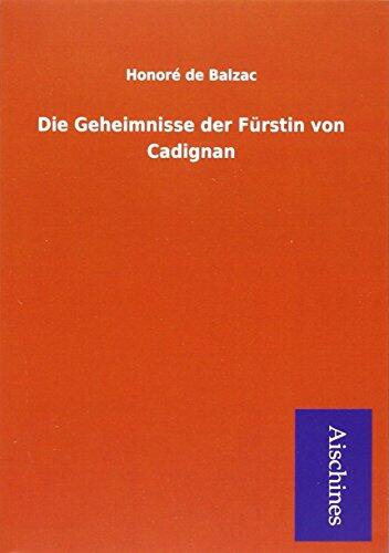 Die Geheimnisse der Fürstin von Cadignan