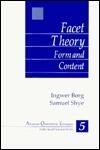 Facet Theory: Form and Content
