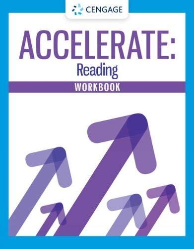 Student Workbook for Cengage's Mindtap Accelerate: Reading, 1 Term Instant Access