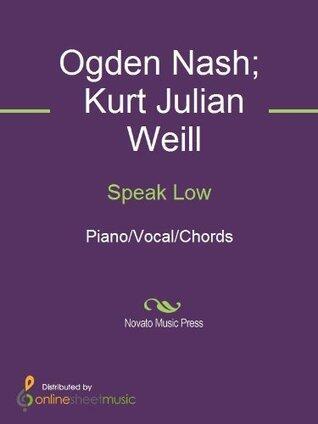 Speak Low Sheet Music
