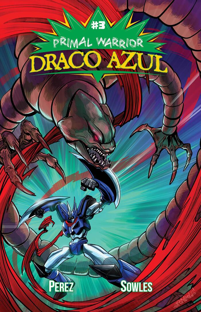Primal Warrior Draco Azul #3