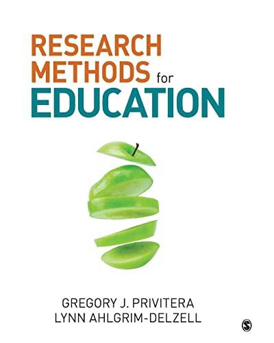 Research Methods for Education