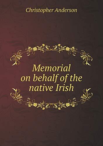 Memorial on behalf of the native Irish