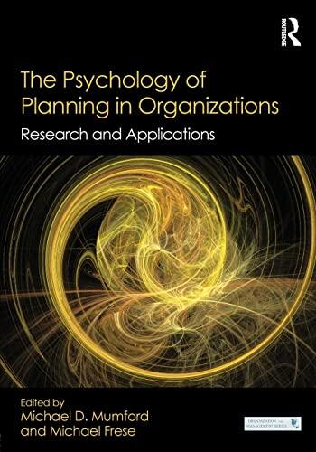 The Psychology of Planning in Organizations: Research and Applications