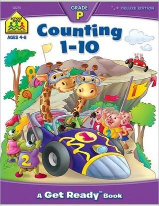 School Zone Counting 1-10 Workbook: 64 Pages, Preschool, Kindergarten, Tracing Numbers, Writing Numbers, Sequencing, Ages 3 to 5