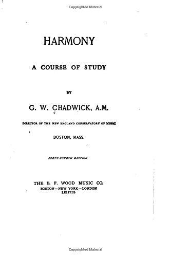Harmony, A Course of Study