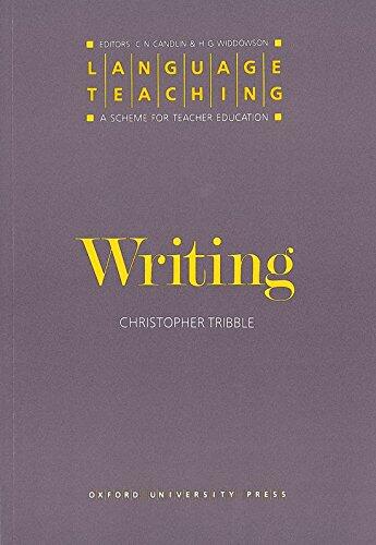 Language Teaching. A Scheme for Teacher's Education. Writing