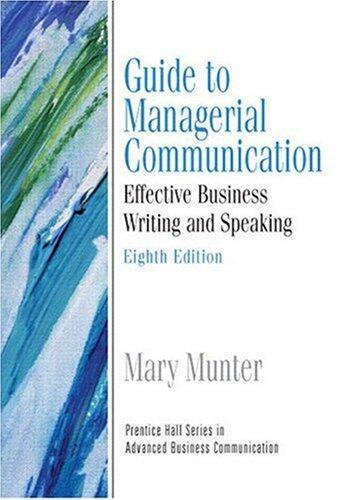 Guide to Managerial Communication, ePub
